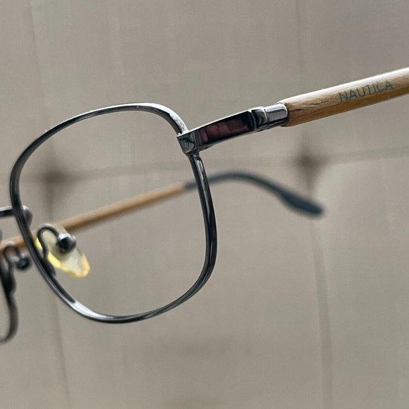 Nautica Men Eyeglasses Frame Black/Tan Tone 51[]20 140 Glasses - Picture 2 of 11